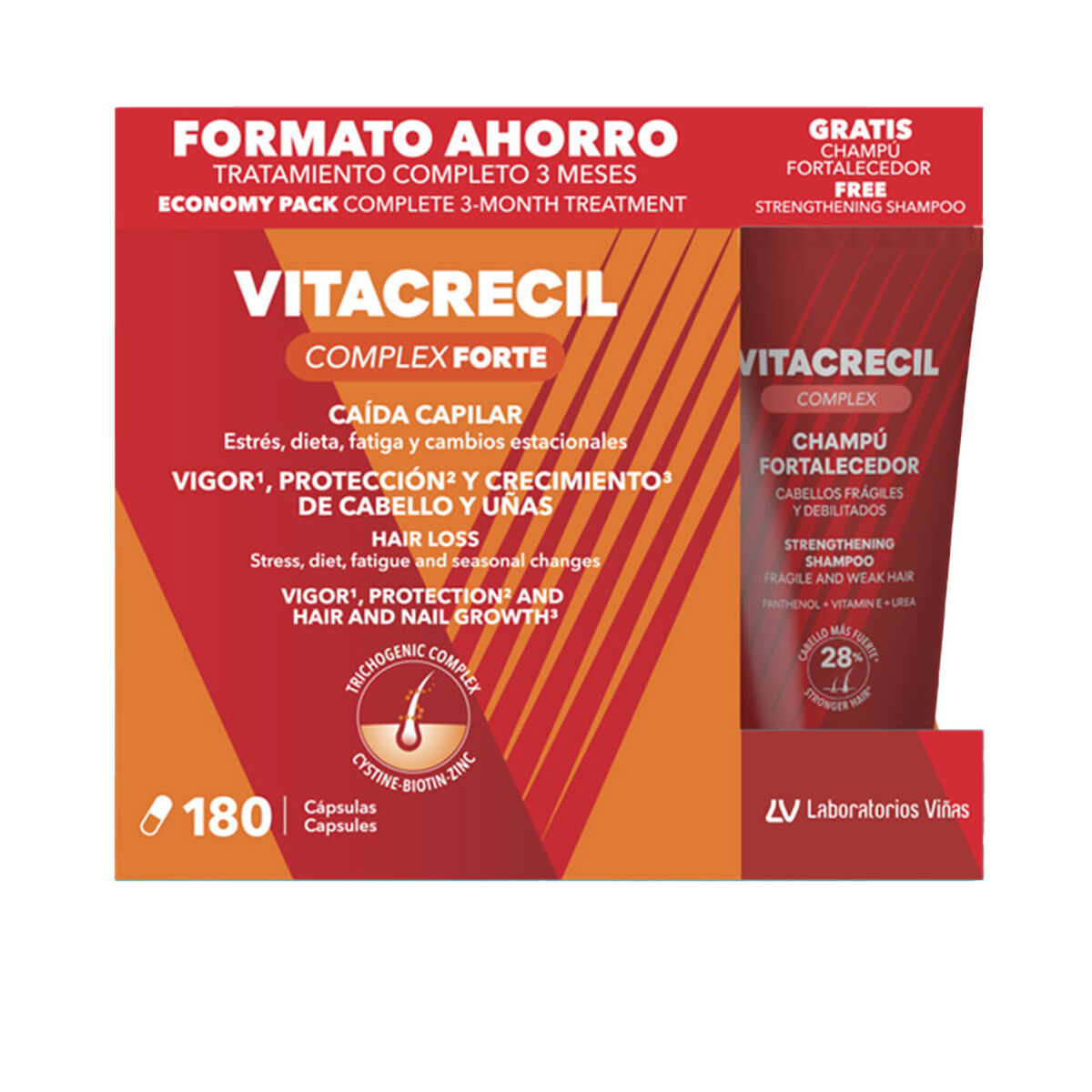 Tratamento Capilar Fortalecedor Vitacrecil VITACRECIL COMPLEX FORTE 2 Peças