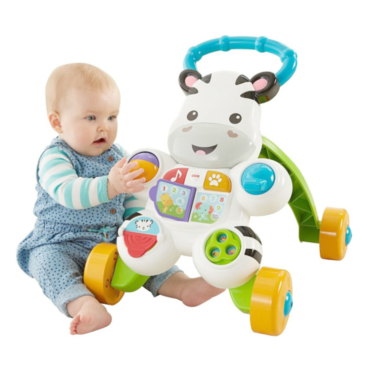 Andarilho Mattel Zebra Branco (1+ Ano)