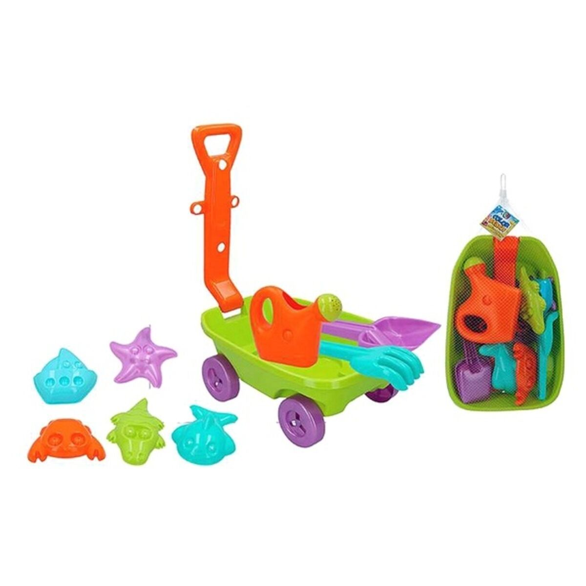 Conjunto de brinquedos de praia Colorbaby (9 pcs)