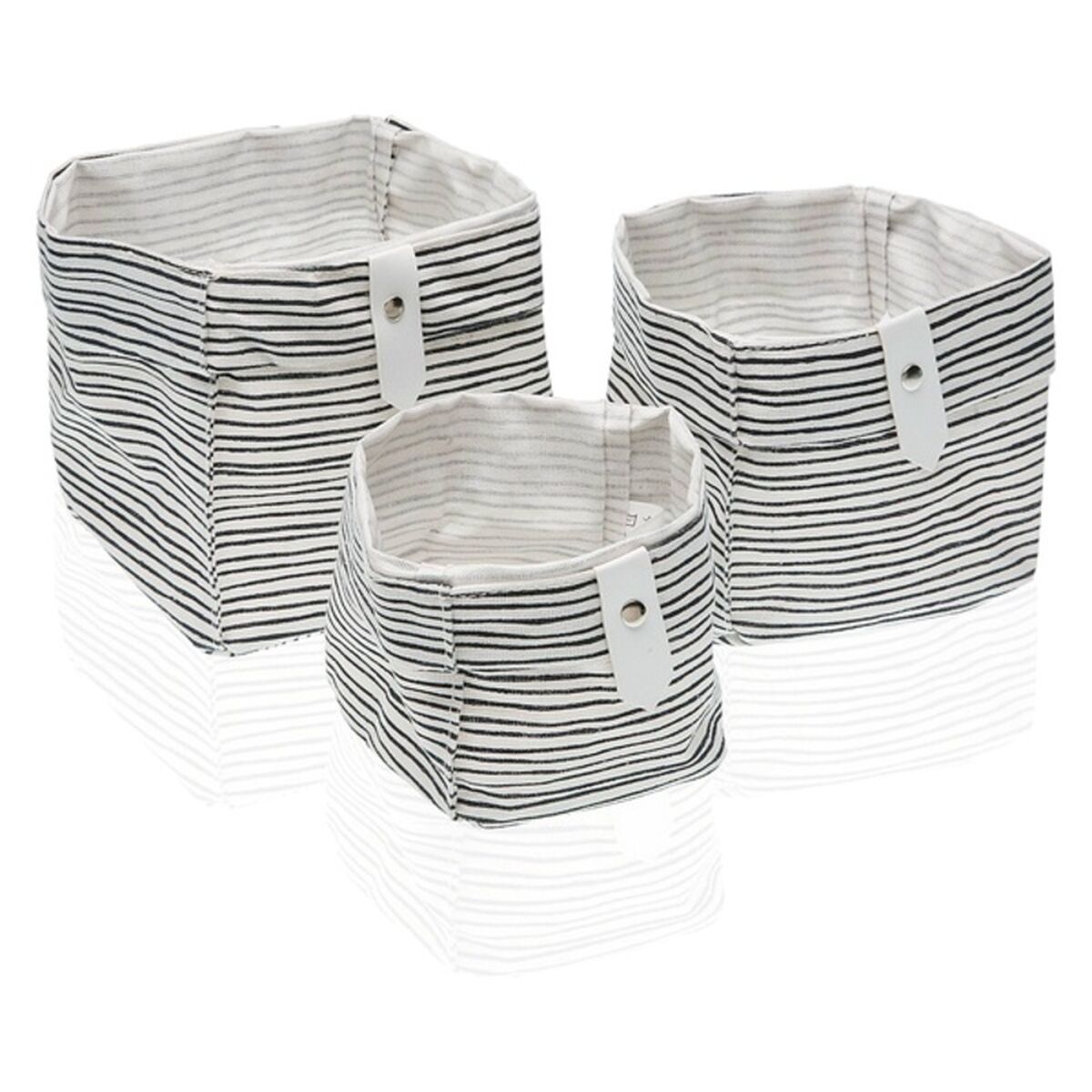 Conjunto de Cestas Versa 10 x 10 x 10 cm 14 x 14 x 14 cm 12 x 12 x 12 cm