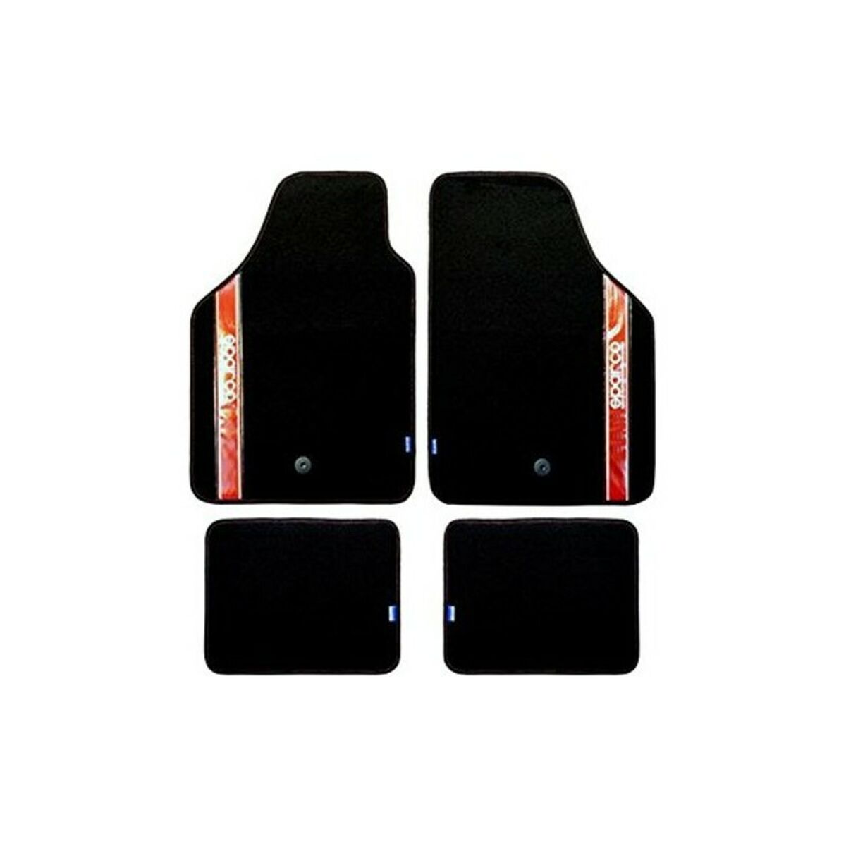 Conjunto de Tapetes de Carro Sparco Strada 2012 B Universal Preto/Vermelho (4 pcs)
