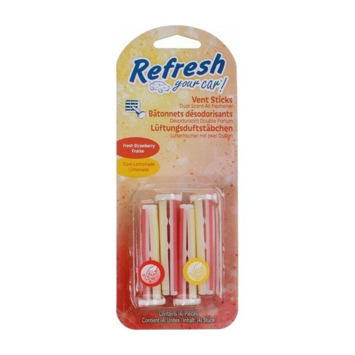 Ambientador Para Automóveis California Scents RYCVSLEM Morango Limão Plástico