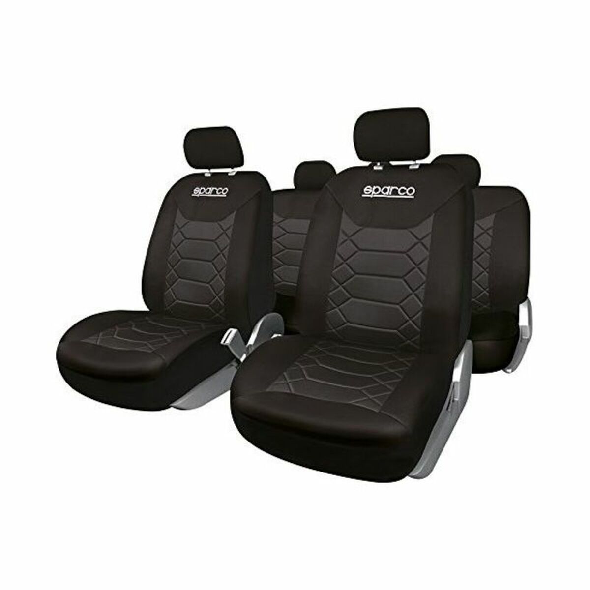 Conjunto de Capas para Assentos Sparco Preto (11 pcs)
