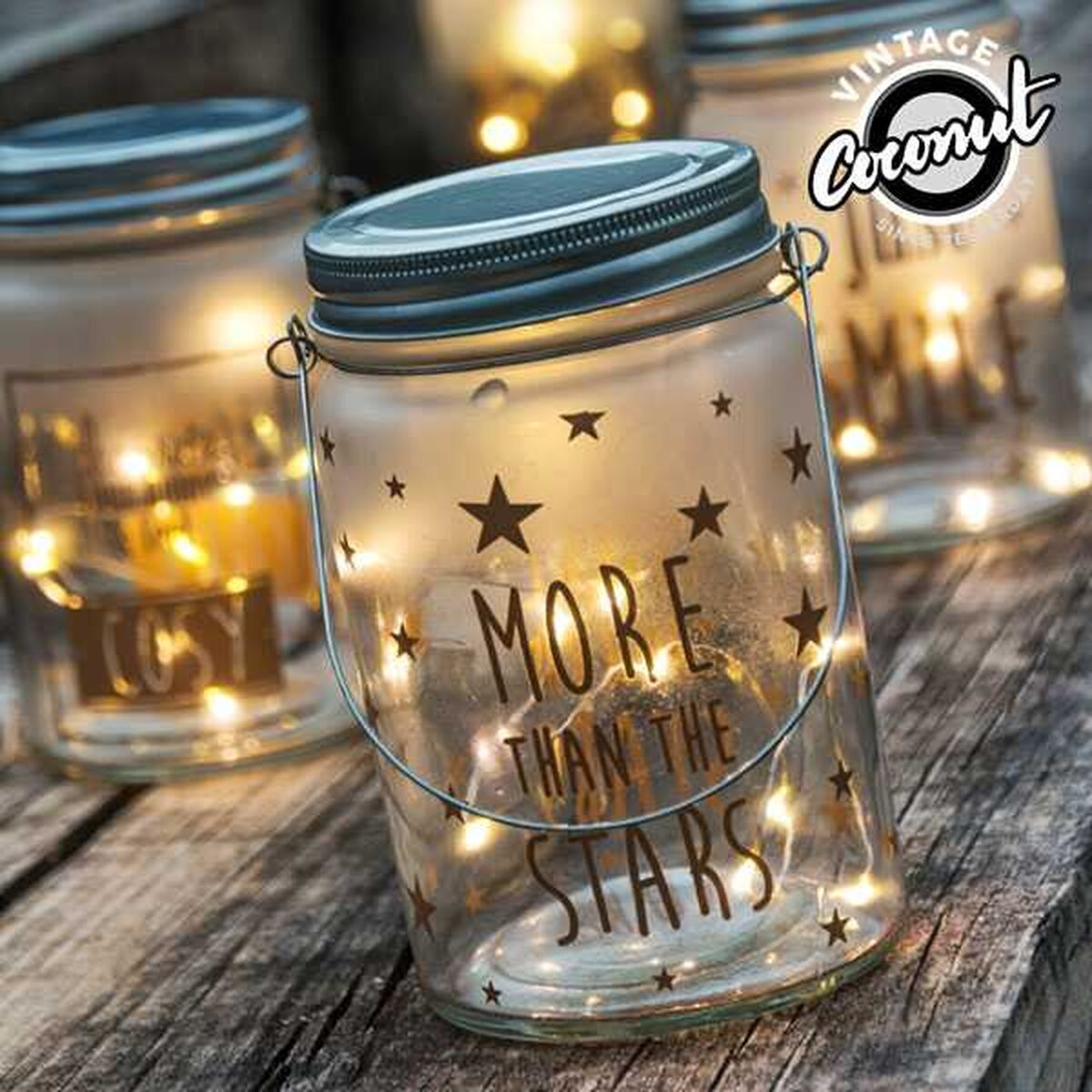 Garrafa LED Vintage Coconut