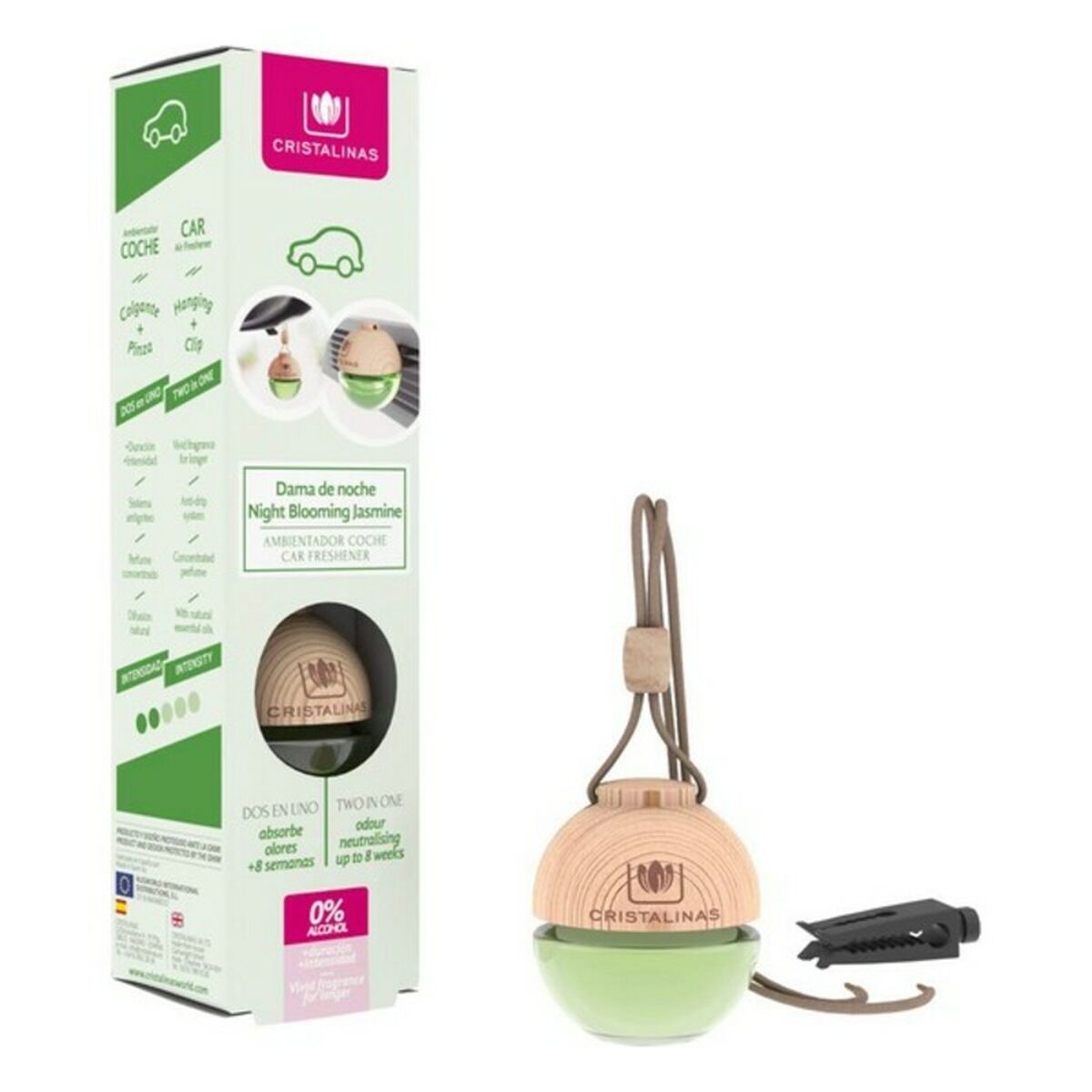 Ambientador Para Automóveis Night Blooming Jasmine Cristalinas Coche 6 ml