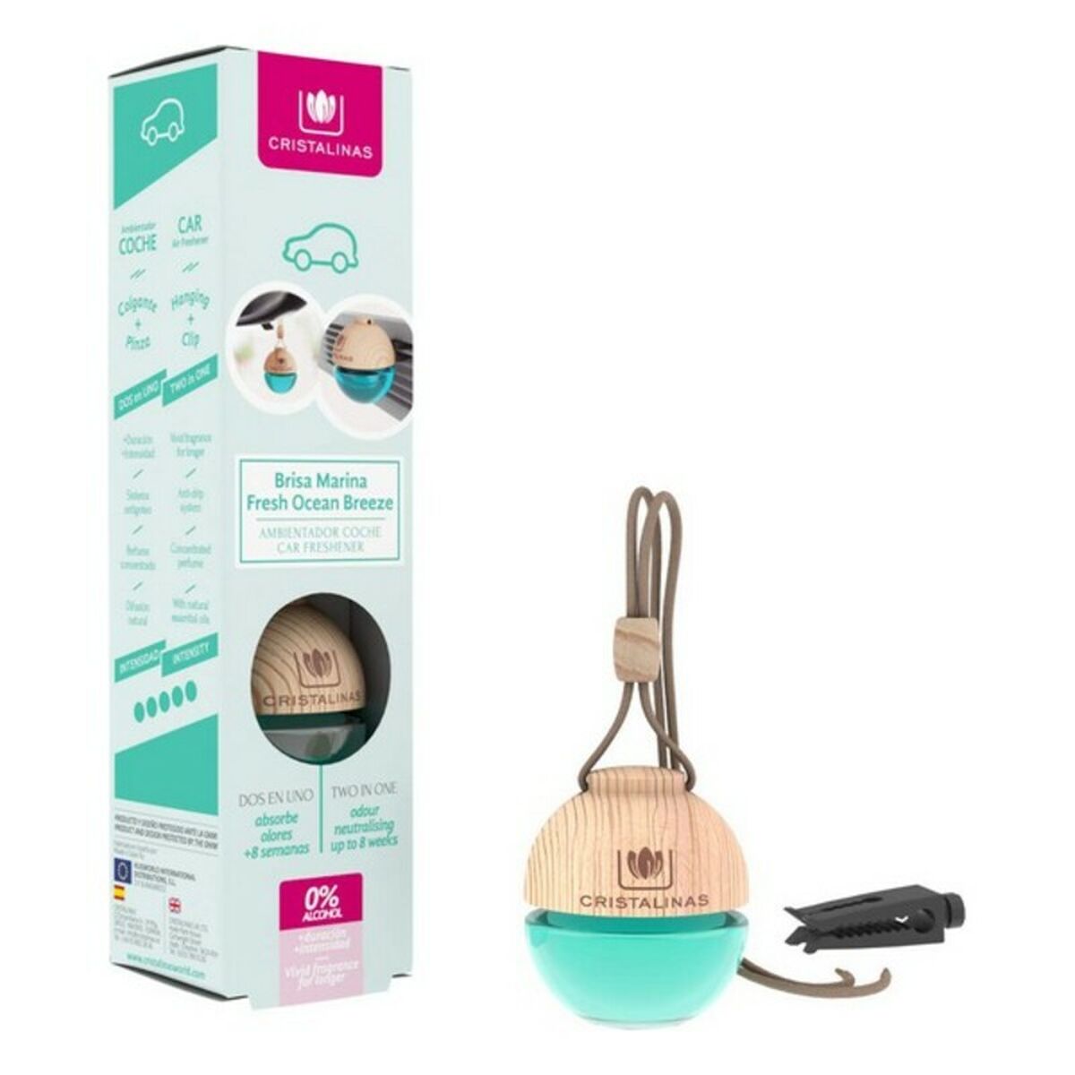 Ambientador Para Automóveis Fresh Ocean Breeze Cristalinas (6 ml)
