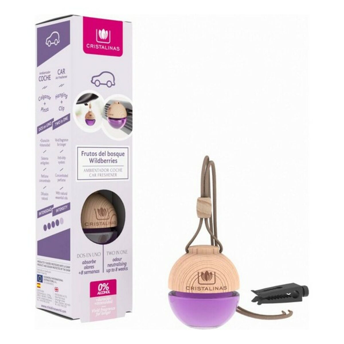 Ambientador Para Automóveis Cristalinas Frutos do bosque (6 ml)