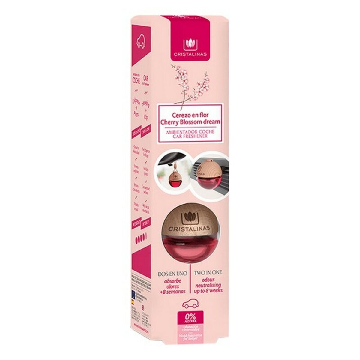 Ambientador Para Automóveis Cristalinas Cerejeira (6 ml)