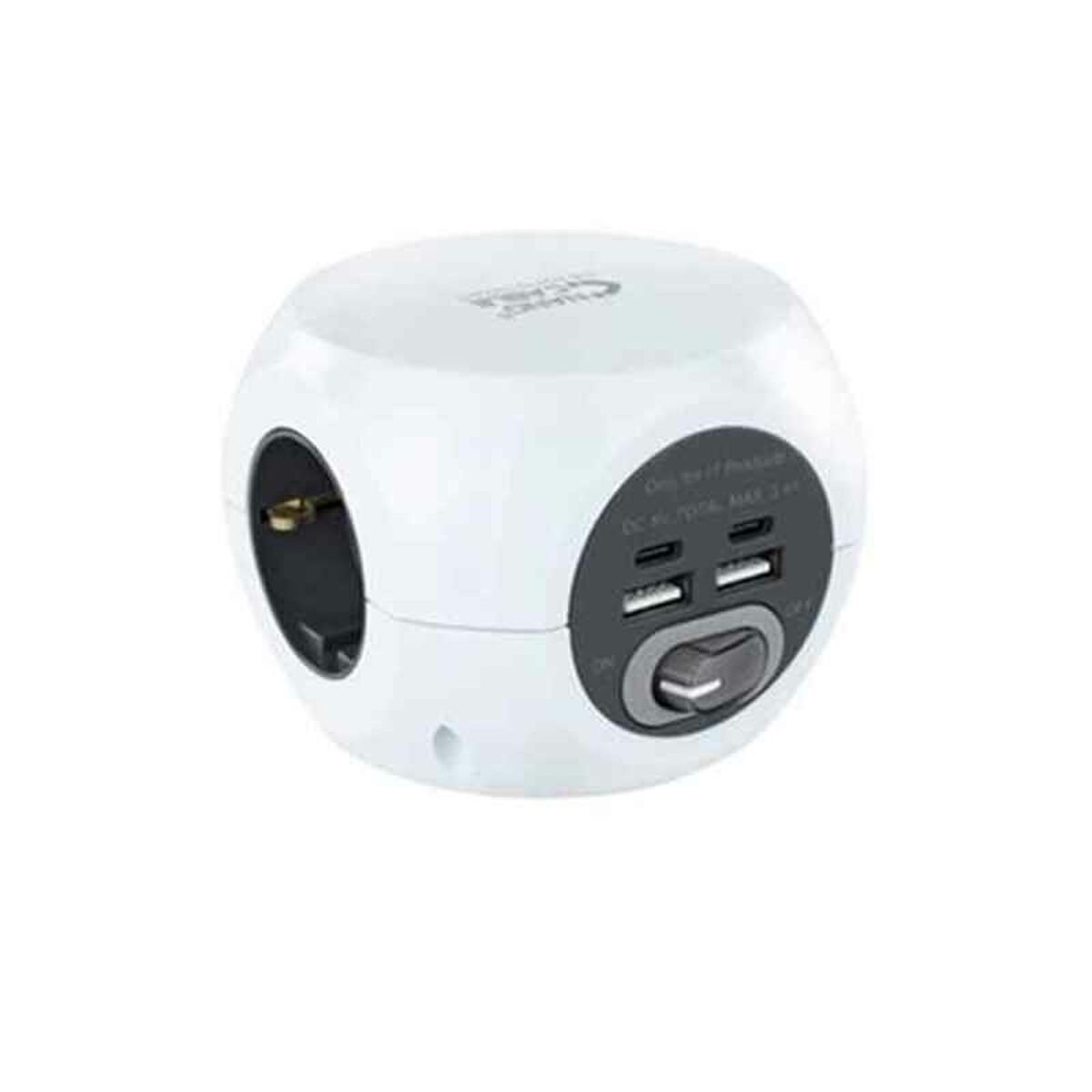 Extensão com 3 tomadas com interruptor NANOCABLE 10.37.0001 Branco