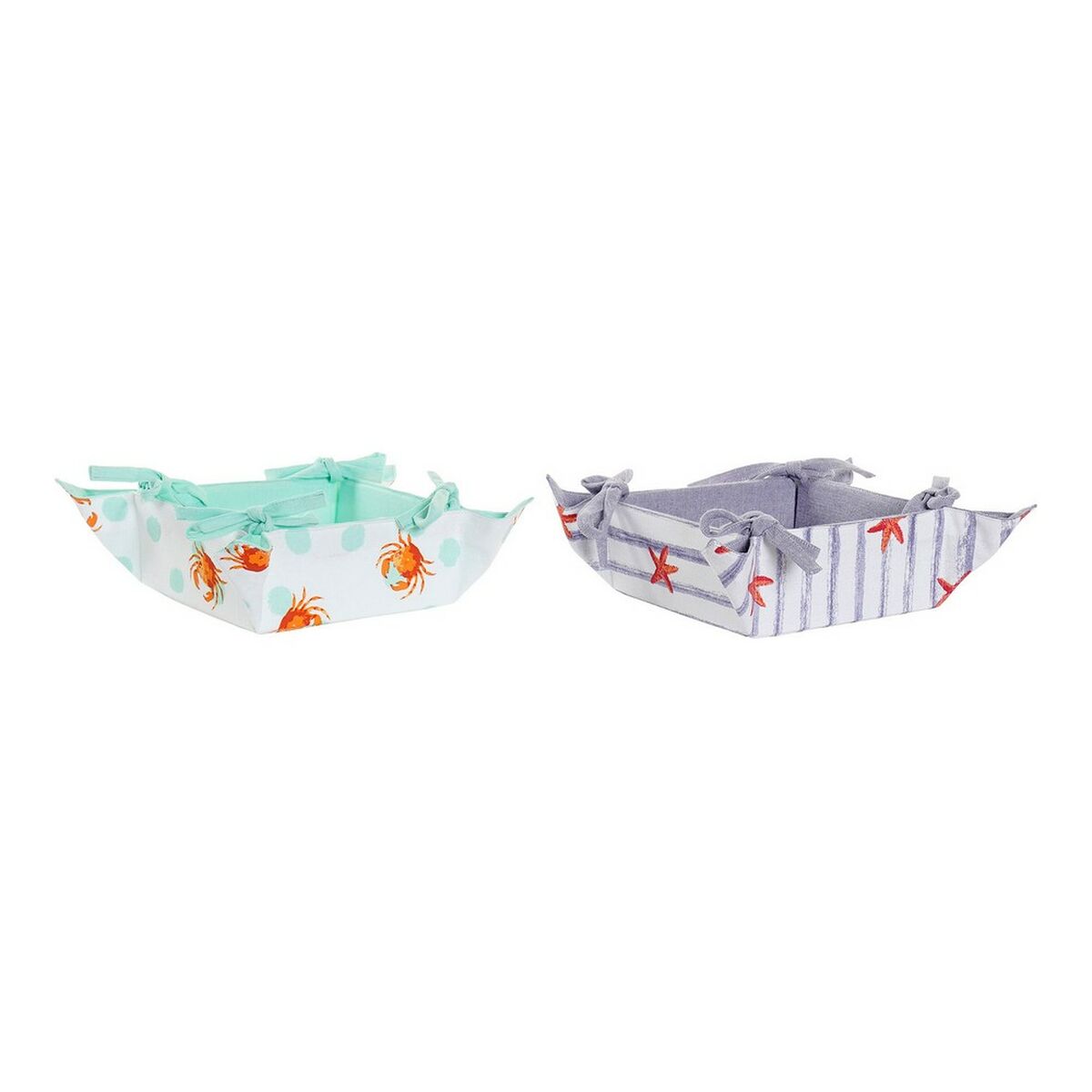 Cesta Multiusos DKD Home Decor Algodão 34 x 34 x 34 cm