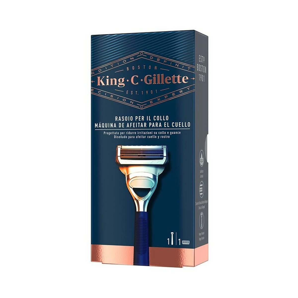 Máquina de Barbear Manual Gillette Gillette King Azul
