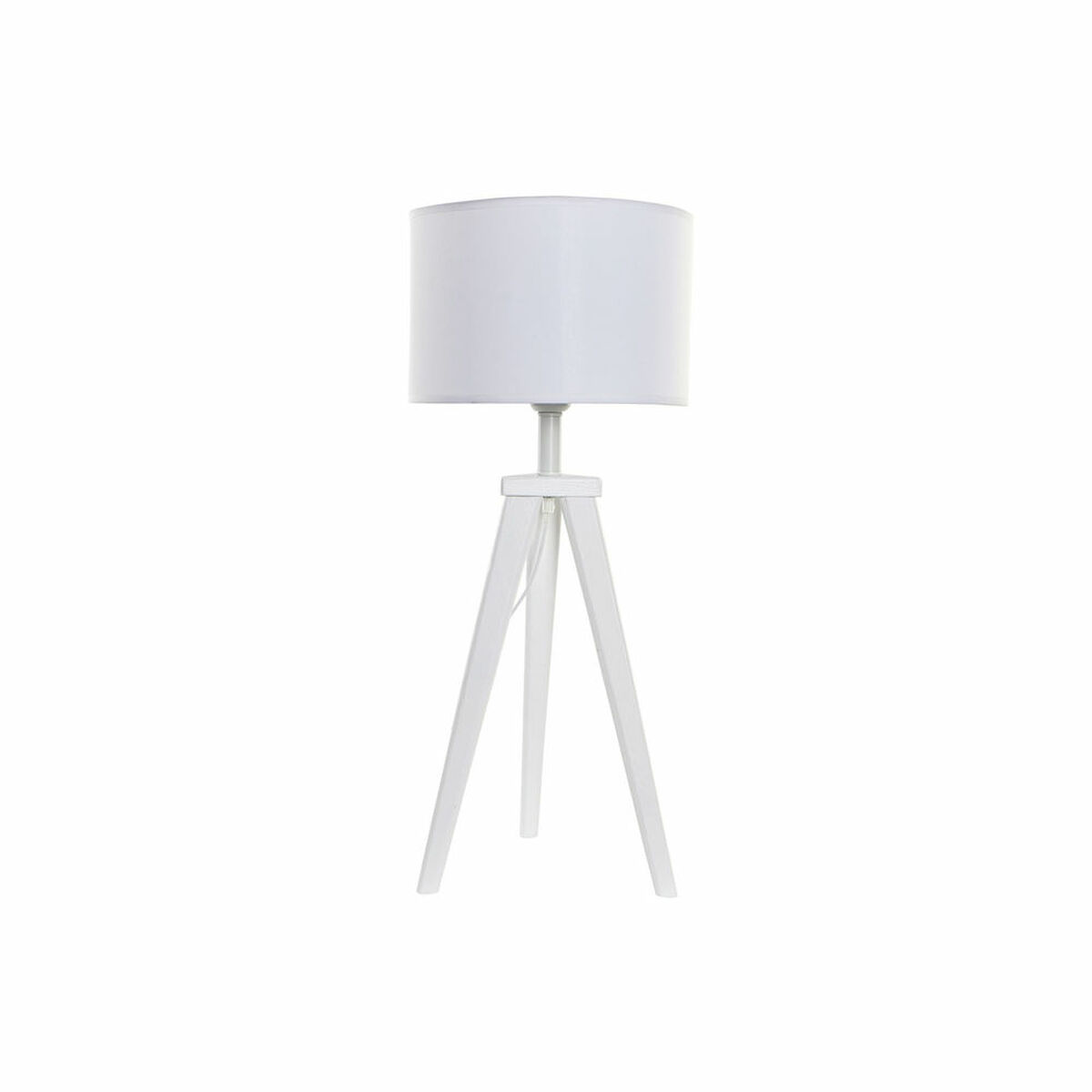 Lâmpada de mesa DKD Home Decor 8424001807918 Madeira Branco 220 V 50 W 30 x 30 x 72 cm