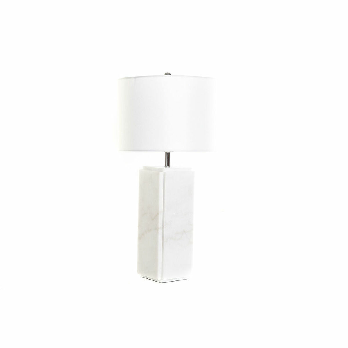Lâmpada de mesa DKD Home Decor Branco Poliéster Metal Mármore 220 V 50 W (33 x 33 x 65 cm)