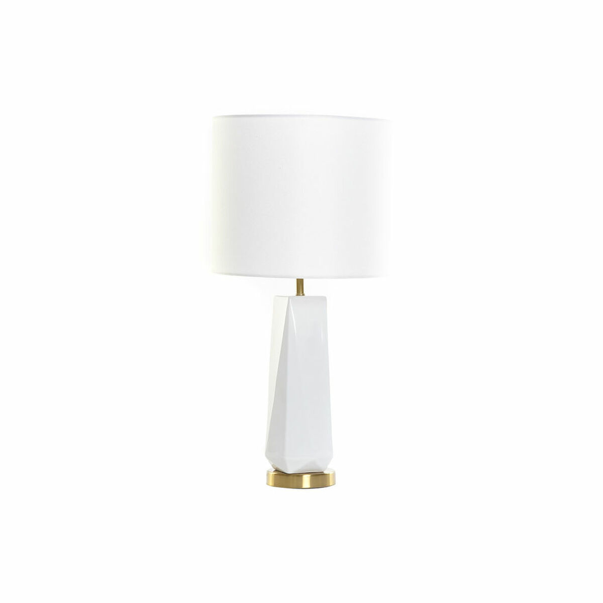 Lâmpada de mesa DKD Home Decor 8424001847242 33 x 33 x 67 cm Cerâmica Dourado Metal Branco 220 V 50 W