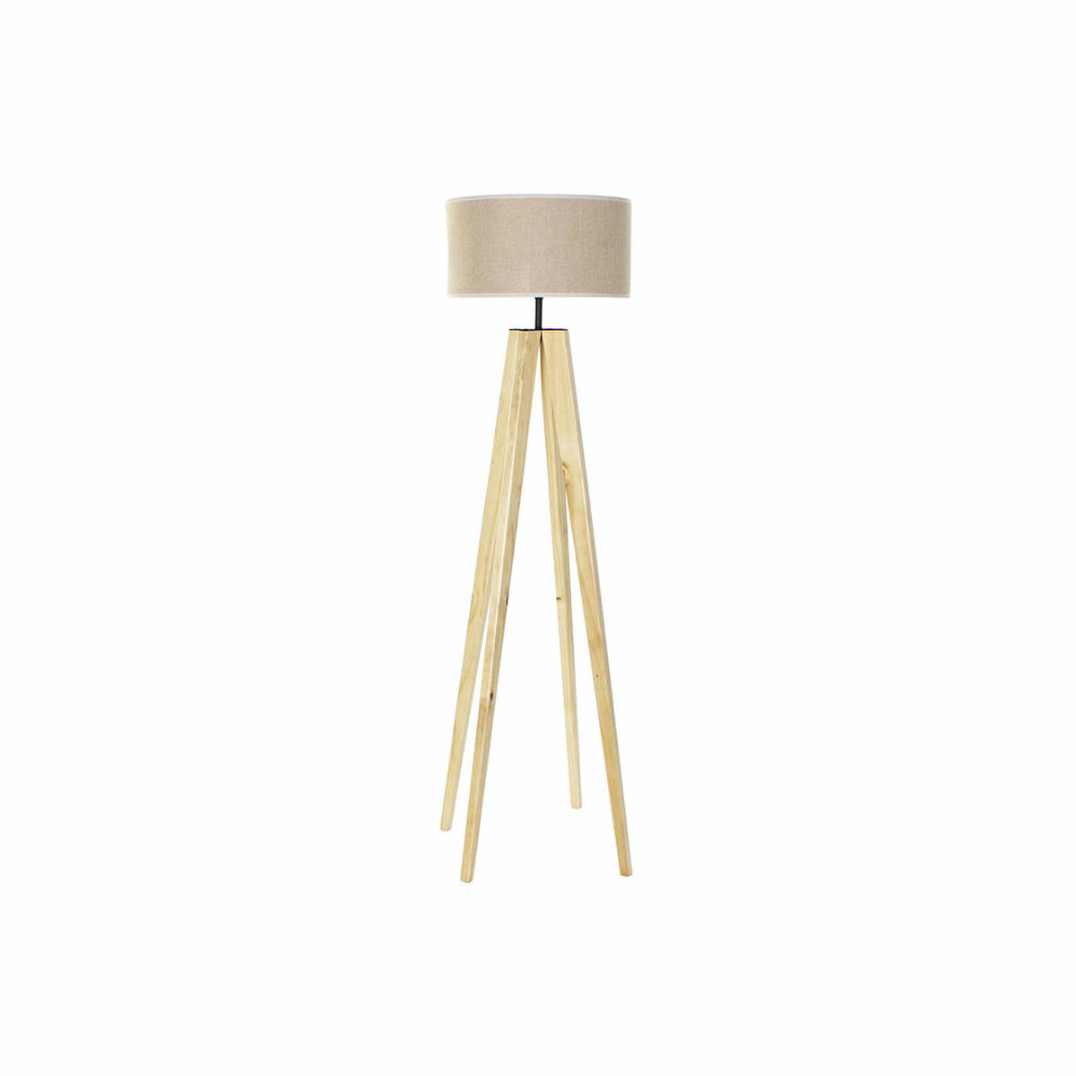 Luminária de chão DKD Home Decor Castanho Bege Multicolor Madeira 50 W 220 V 40 x 40 x 148 cm