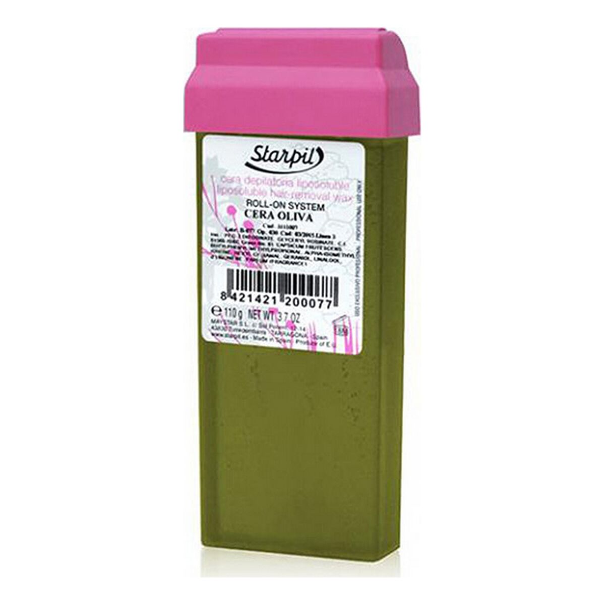 Cera Depilatória Corporal Olive Oil Starpil Roll-on Aceite (110 g)