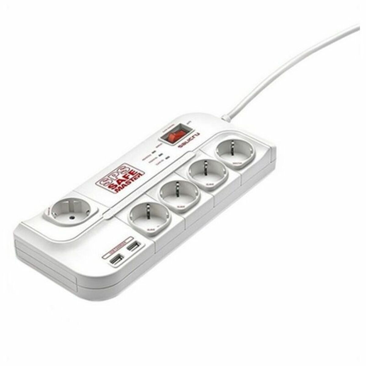 Extensão com 7 Tomadas com Interruptor Salicru 680BA000005 USB (1,8 m)