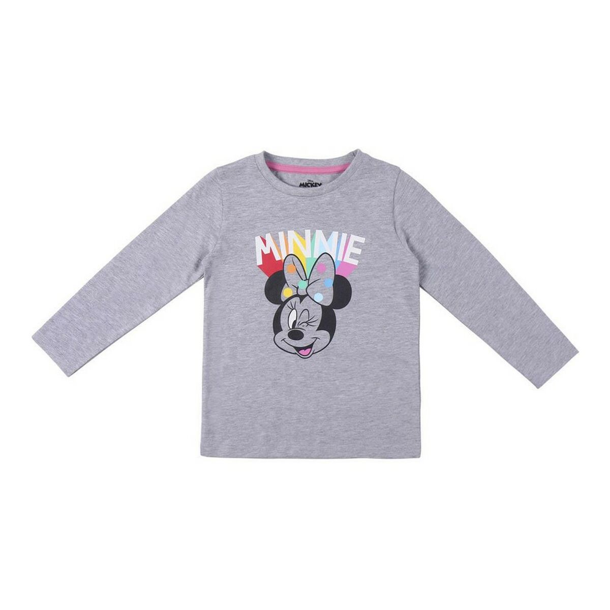 Shirt Infantil Minnie Mouse Cinzento