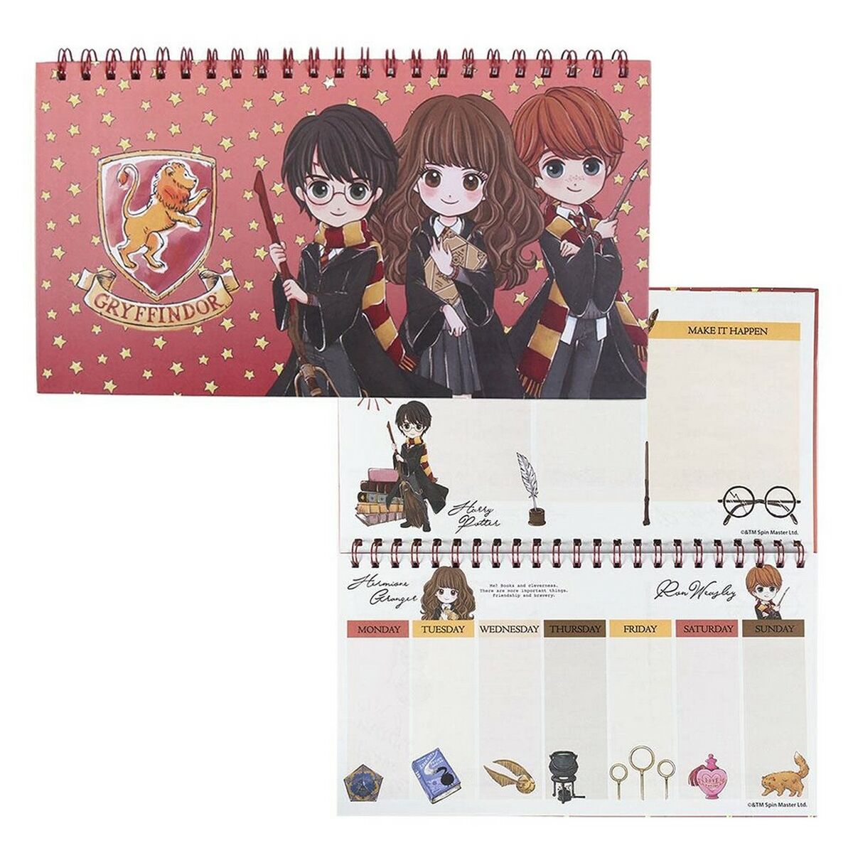 Planificador Semanal Harry Potter Vermelho