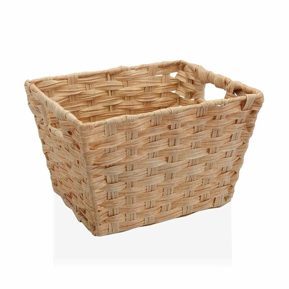 Cesta Multiusos Versa 24 x 19 x 29 cm Com pegas Bege