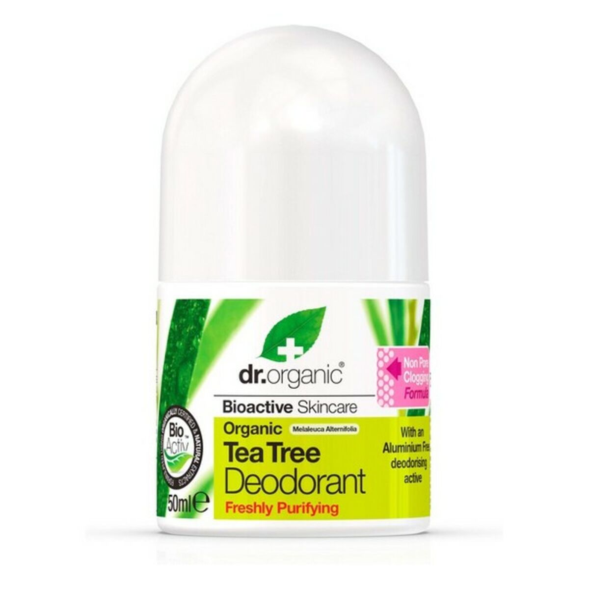 Desodorizante Roll-On Dr.Organic DR00145 50 ml Árvore-do-chá