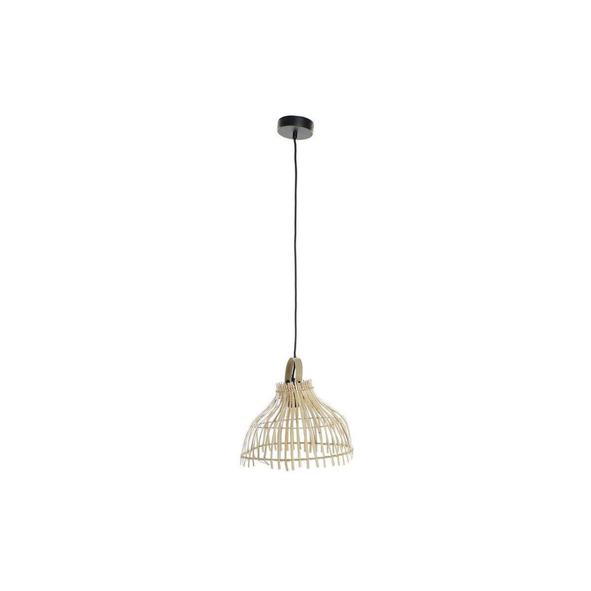 Candeeiro de teto DKD Home Decor Castanho Multicolor Metal vime 50 W Urbana 220 V 30 x 30 x 29 cm