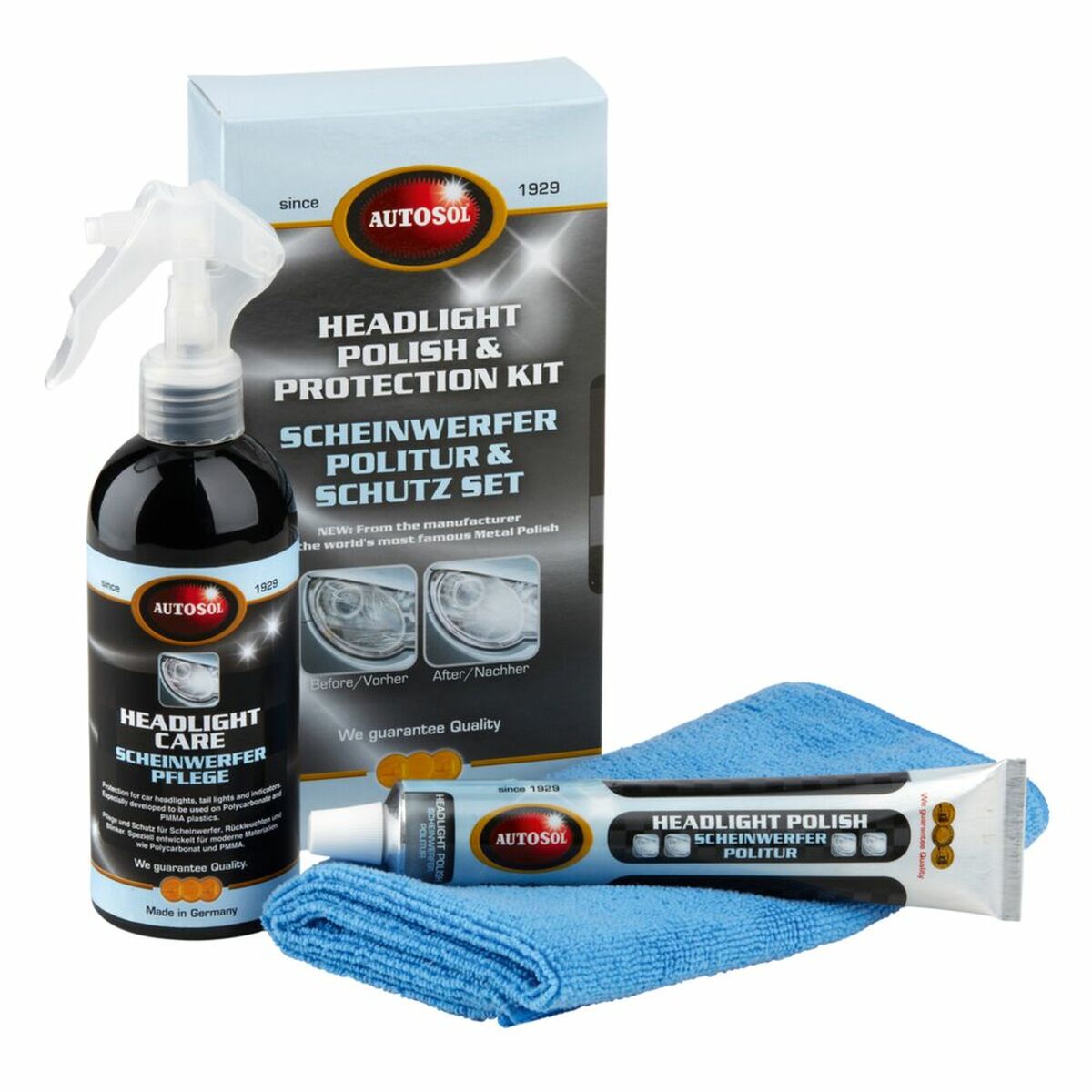 Restaurador de Faróis Autosol (75 ml + 200 ml)