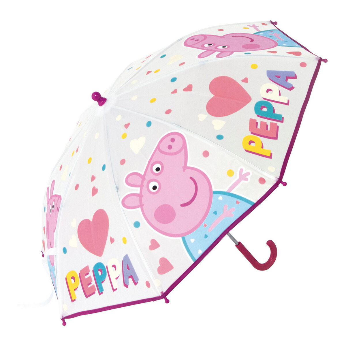Guarda-Chuva Peppa Pig Having fun Cor de Rosa (Ø 80 cm)