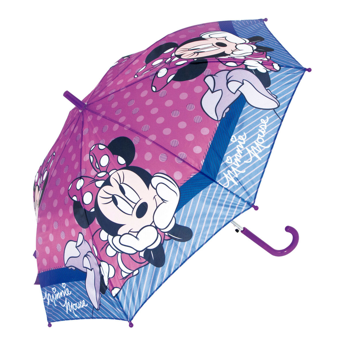 Guarda-chuva Automático Minnie Mouse Lucky Cor de Rosa (Ø 84 cm)
