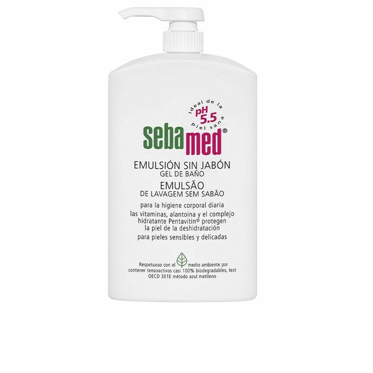 Gel de duche Sebamed Emulsión Sin Jabón 1 L