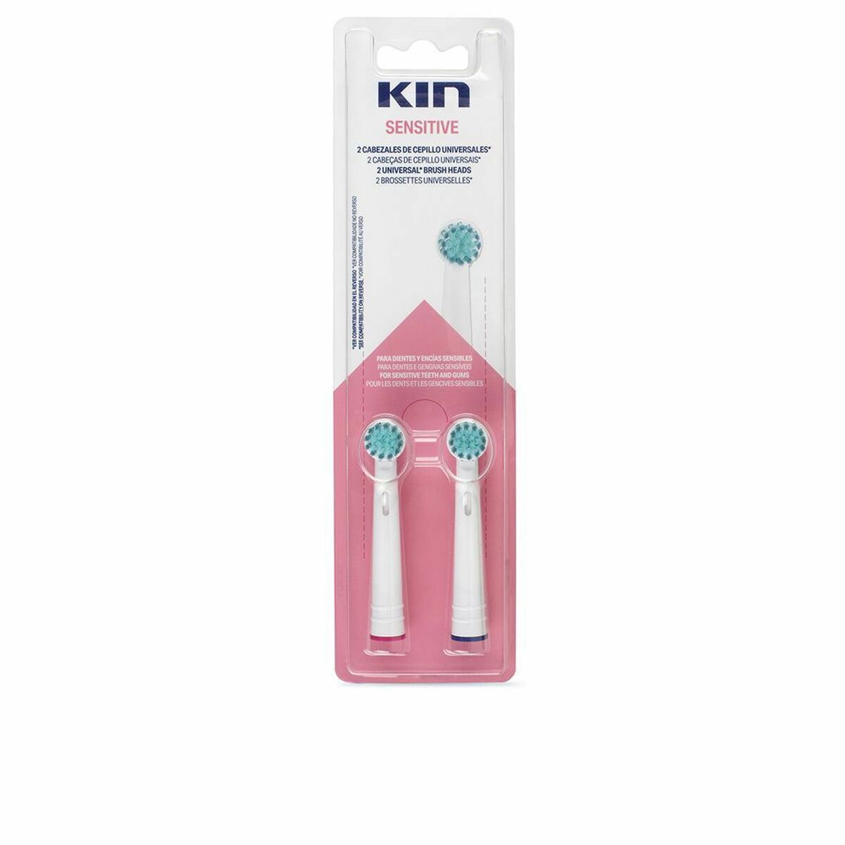 Cabeça de Substituição Kin 1865137 Escova de Dentes (2 uds)
