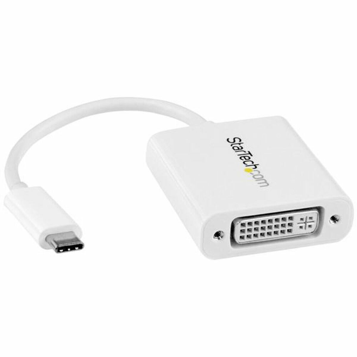 Adaptador USB C para DVI Startech CDP2DVIW Branco