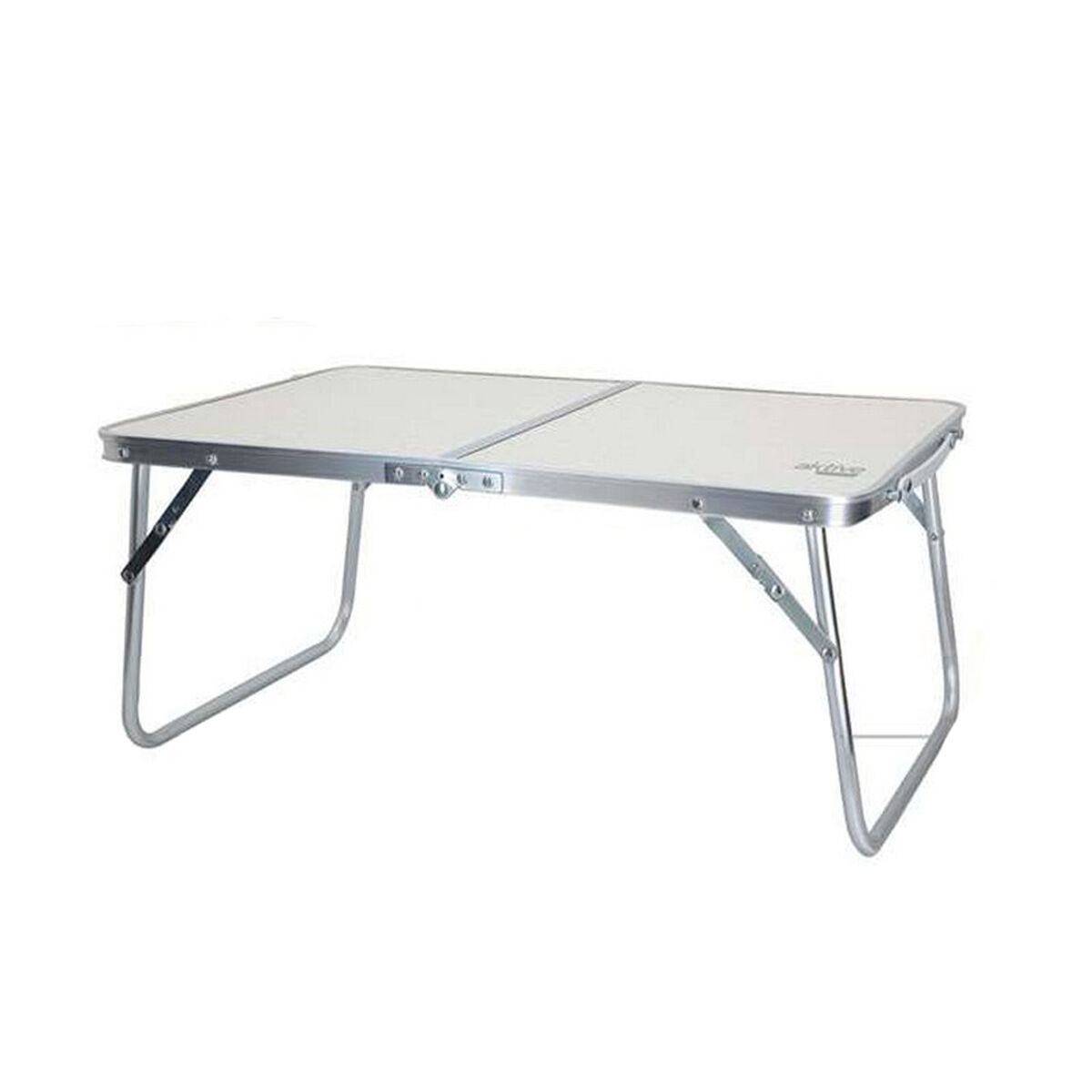 Mesa Dobrável Colorbaby Branco Alumínio Praia Dobrável