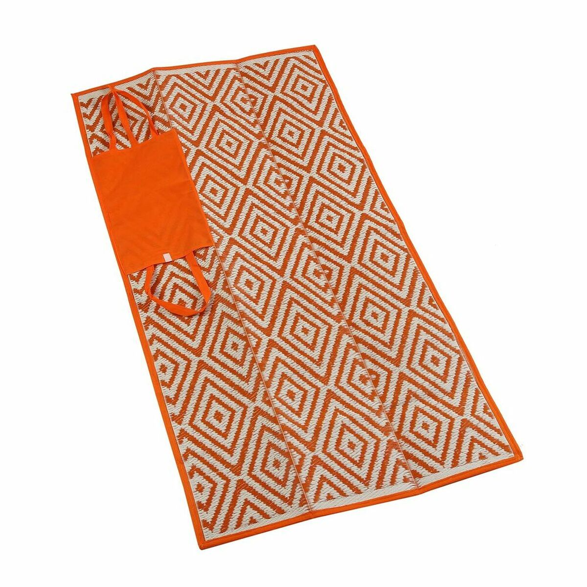 Esteira de praia PICNIC Versa ROMBOS Laranja 90 x 1 x 180 cm
