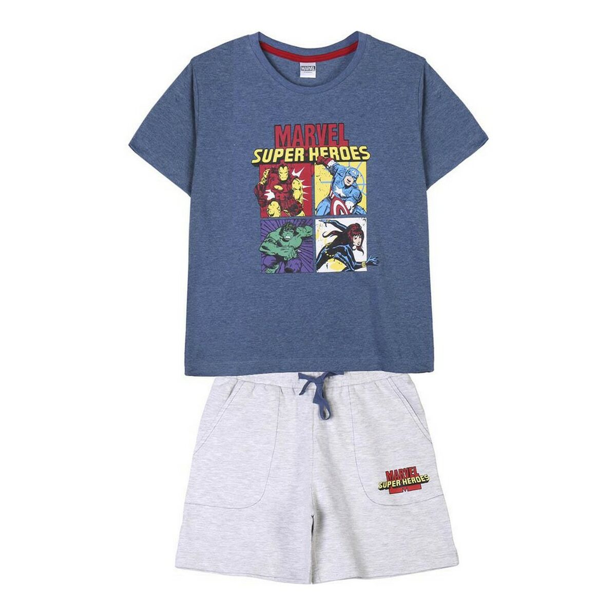 Conjunto de Vestuário Marvel Azul escuro