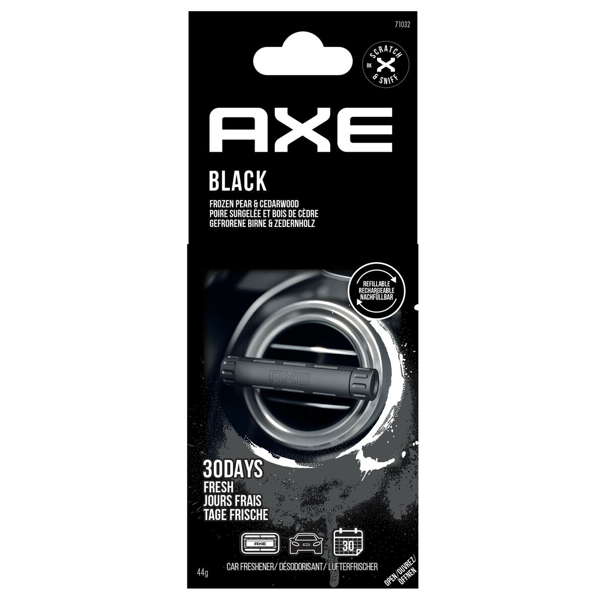 Ambientador Para Automóveis California Scents BLACK black Alumínio