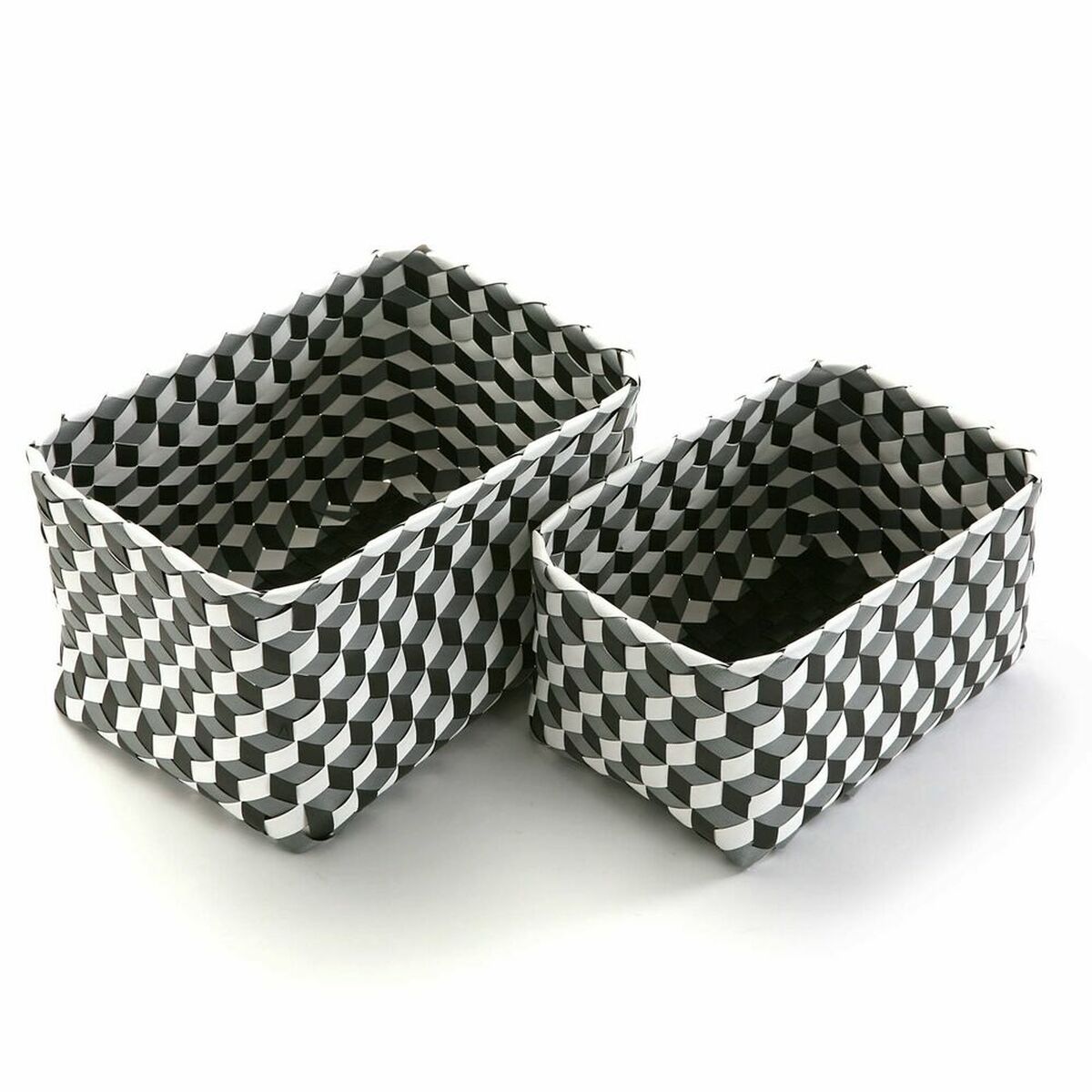 Conjunto de Caixas de Organização Empilháveis Versa 23 x 20 x 33 cm 2 Unidades