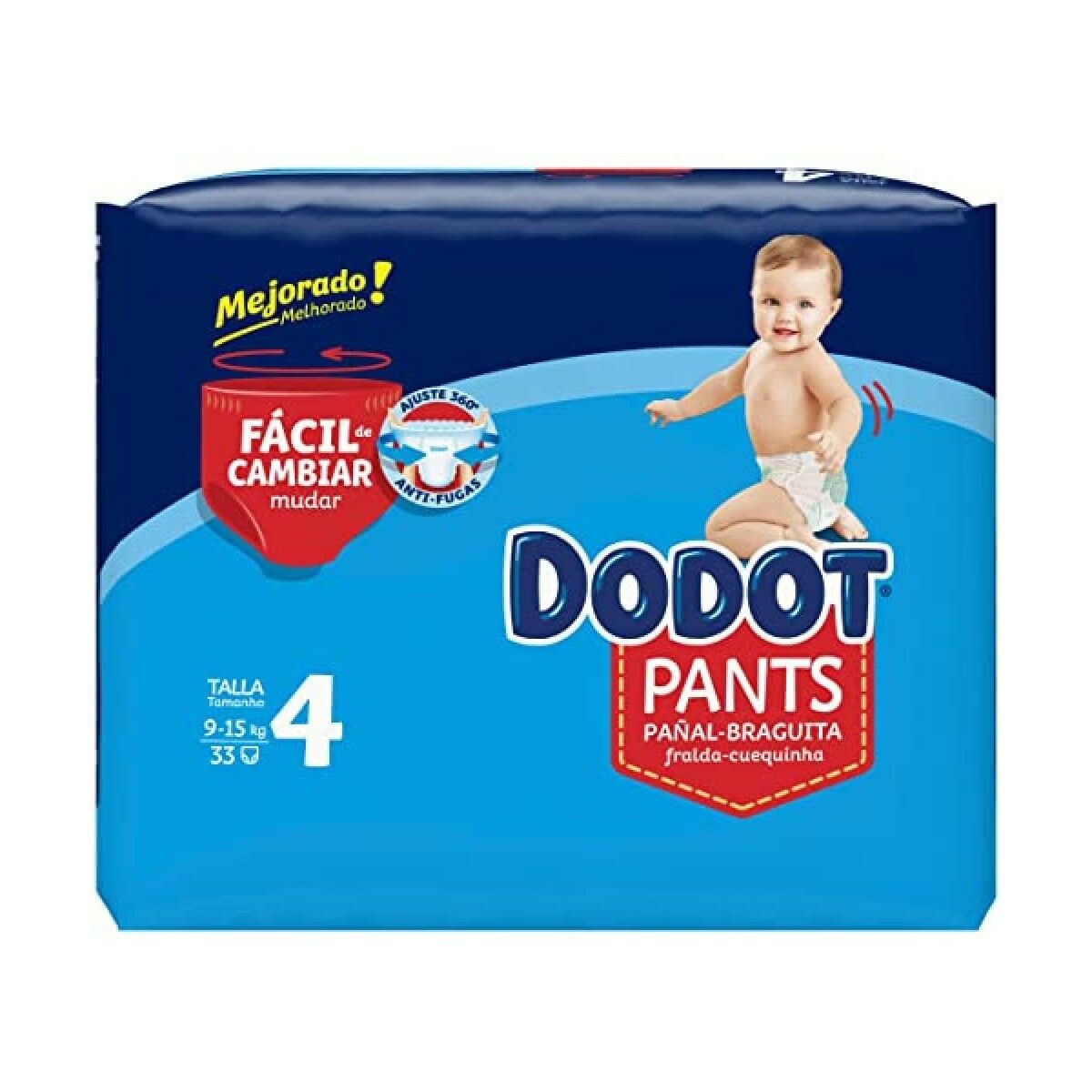 Fraldas descartáveis Dodot Dodot Pants 9-15 kg 33 Unidades