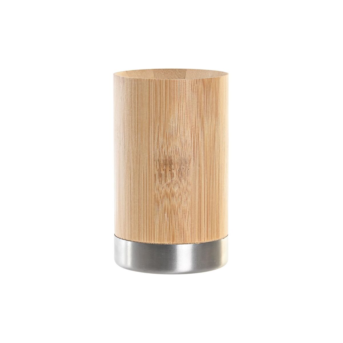 Suporte para a escova de Dentes DKD Home Decor Natural Bambu Polipropileno 7 x 7 x 11 cm