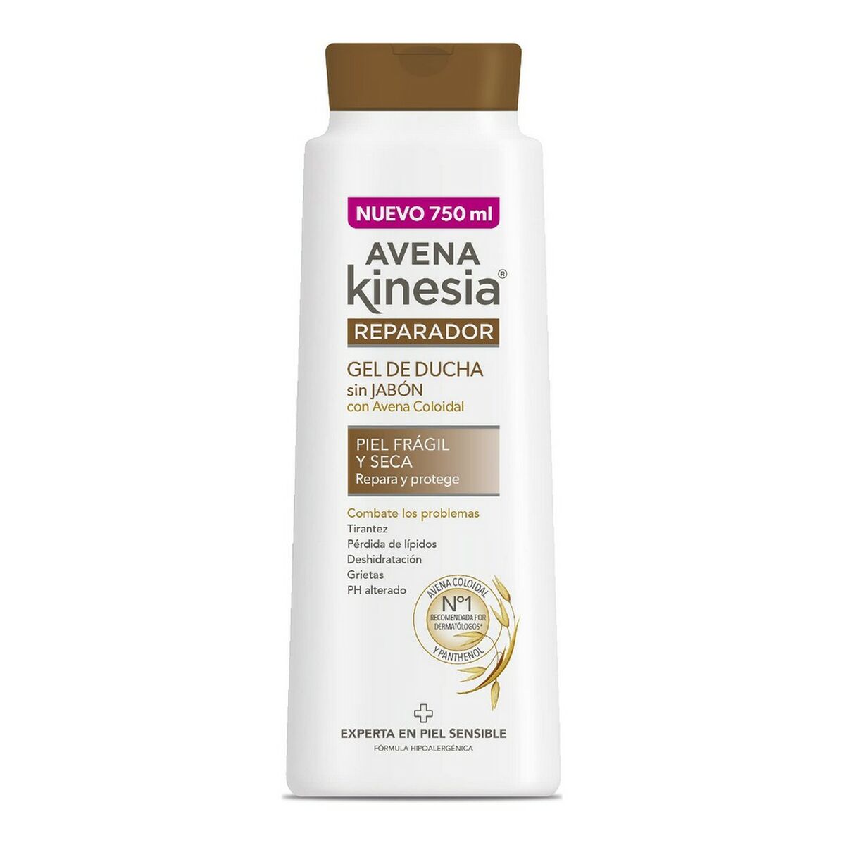 Gel de Duche Sem Sabão Avena Kinesia Reparador 750 ml