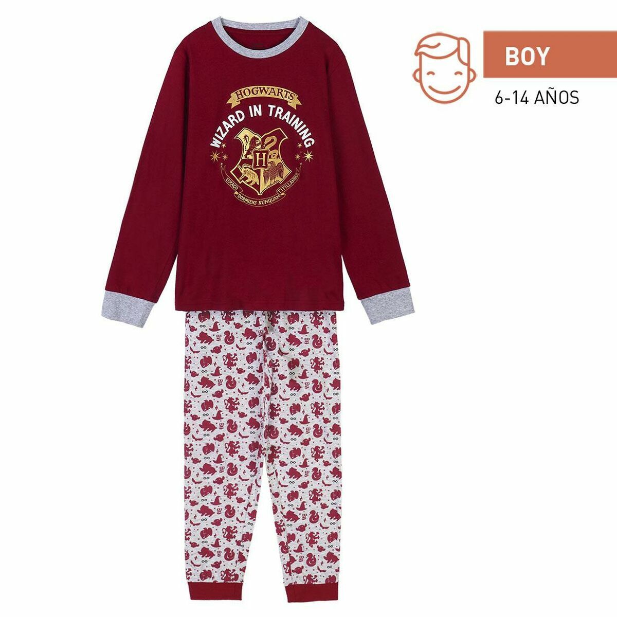 Pijama Infantil Harry Potter Vermelho