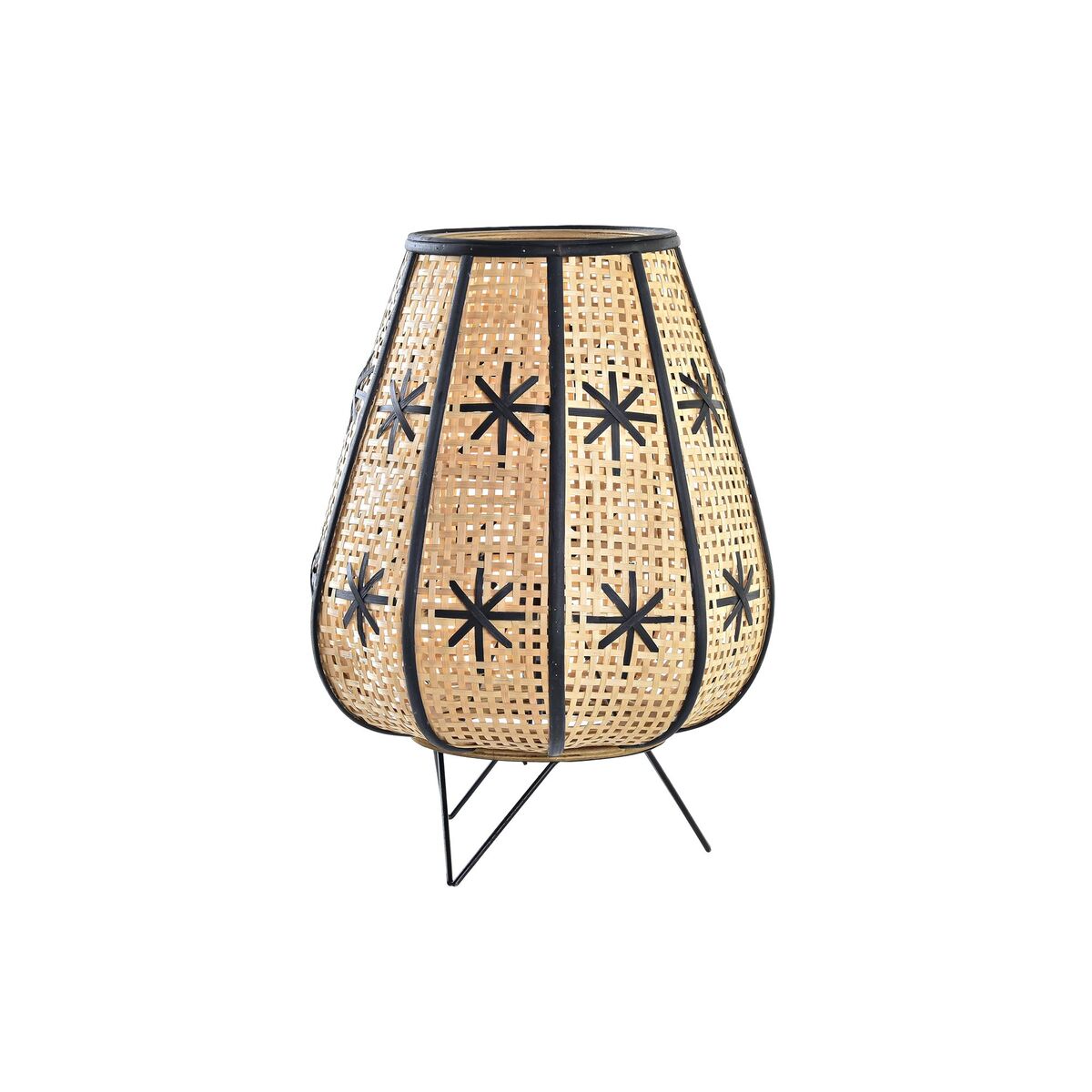 Lâmpada de mesa DKD Home Decor Preto Metal Castanho 220 V 50 W 37 x 37 x 47 cm