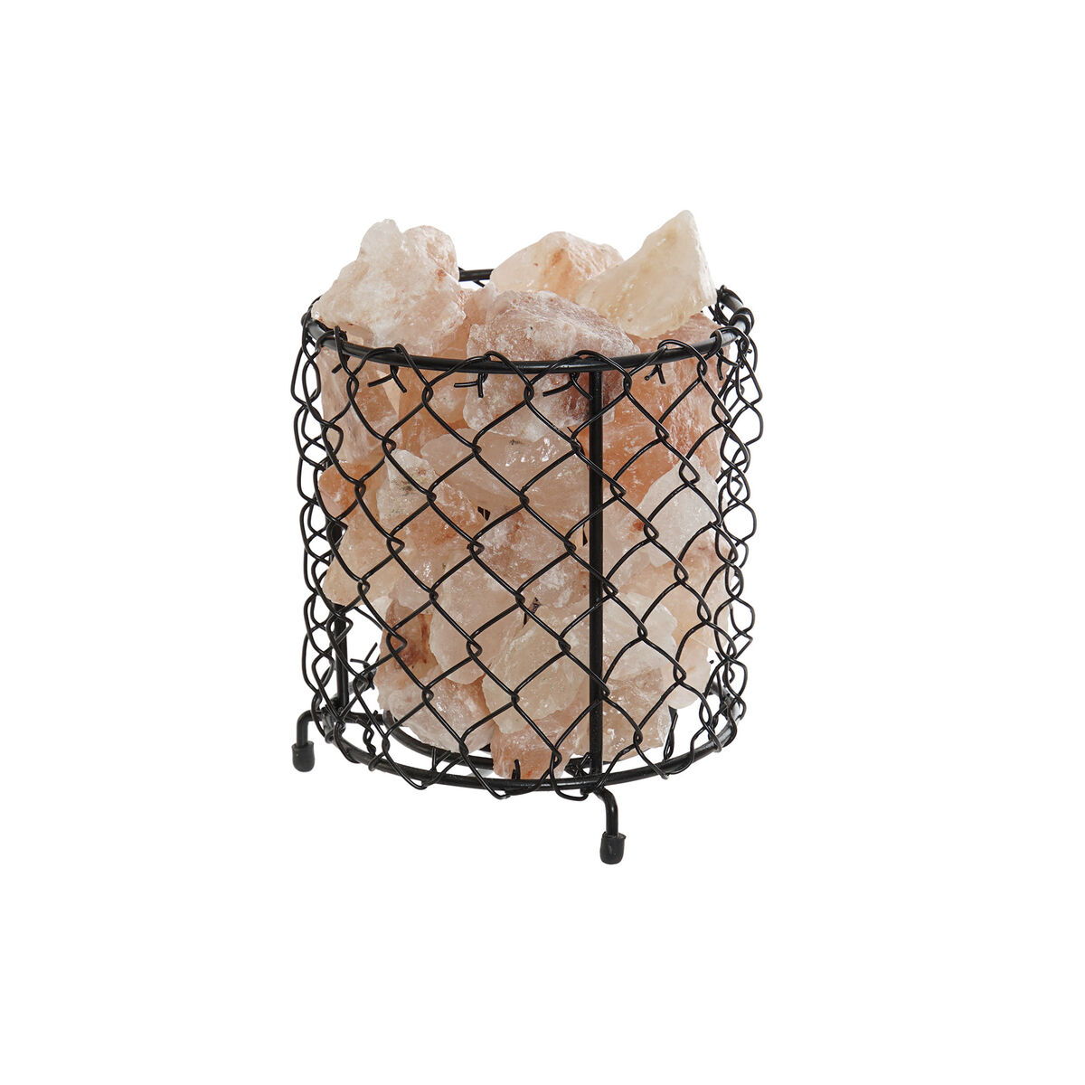 Decoração luminosa DKD Home Decor Sal Preto Laranja 15 W 17 x 17 x 17 cm
