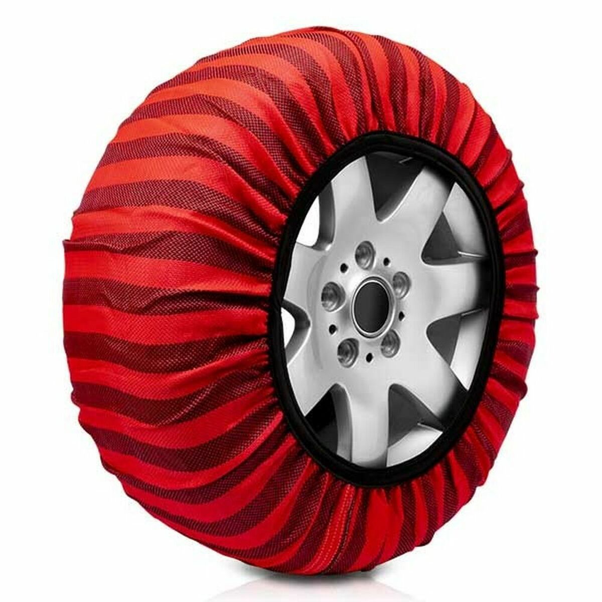 Correntes de Neve para Automóveis Classic Vermelho Têxtil Tamanho 58