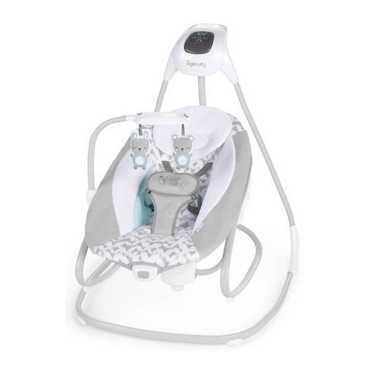 Cadeira de baloiço Ingenuity 2-in-1 Swing Lounger - Raylan Cinzento Branco