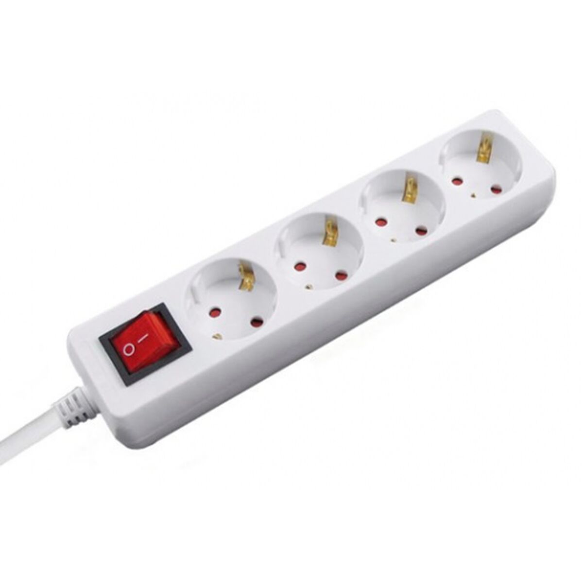 Extensão com 4 tomadas com interruptor Silver Electronics 9634 Branco 3500 W (1,5 m)