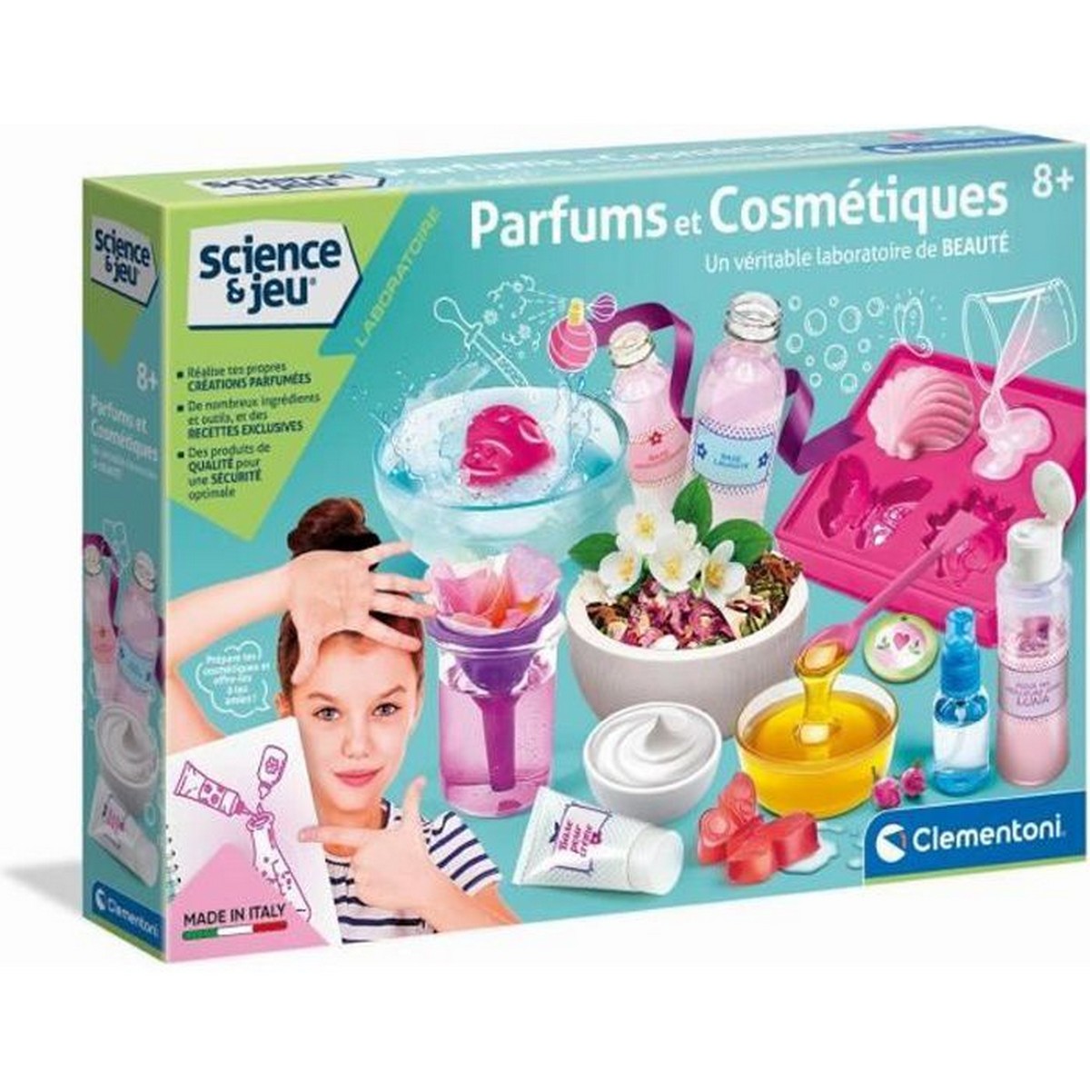 Jogo de Ciência Clementoni Francês Perfume Cosméticos 52567