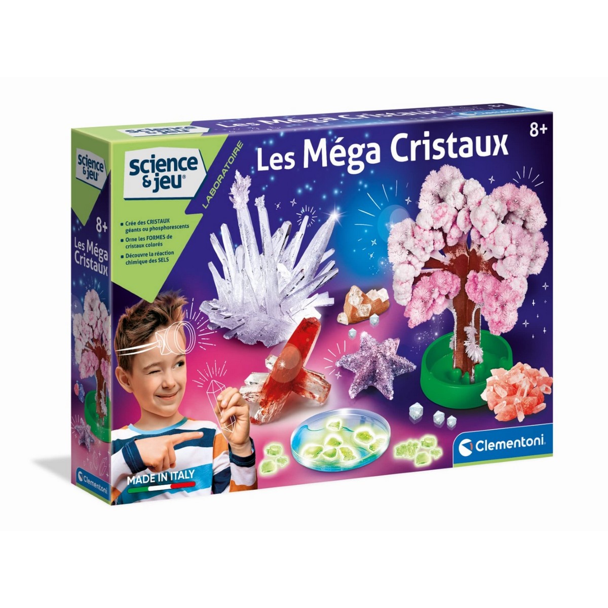 Jogo de Ciência Clementoni The Mega Crystals Francês 52490