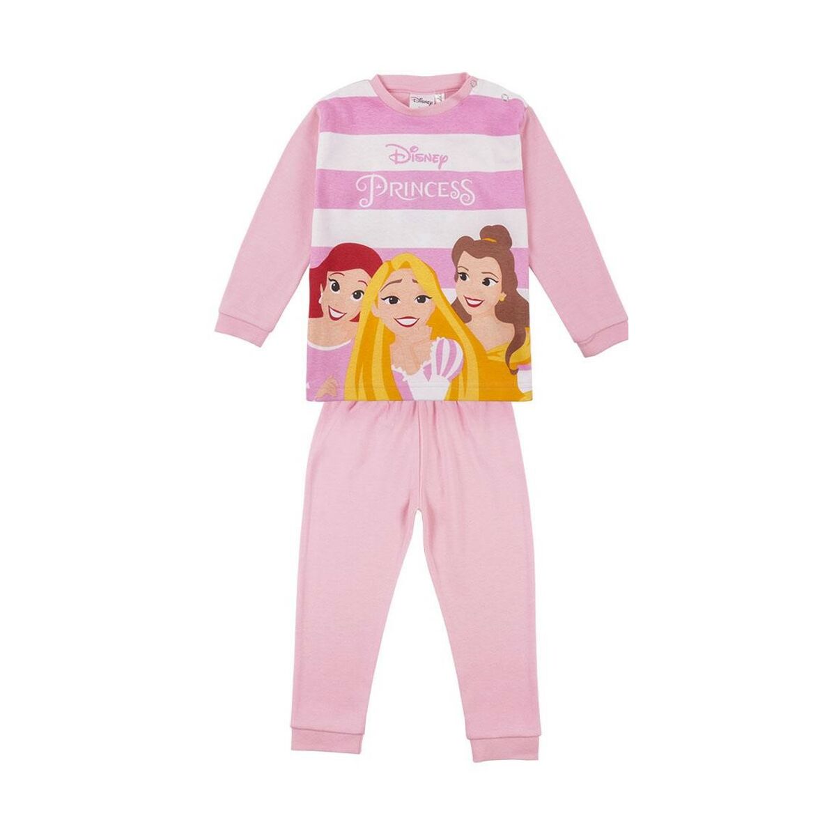 Pijama Infantil Disney Princess Cor de Rosa