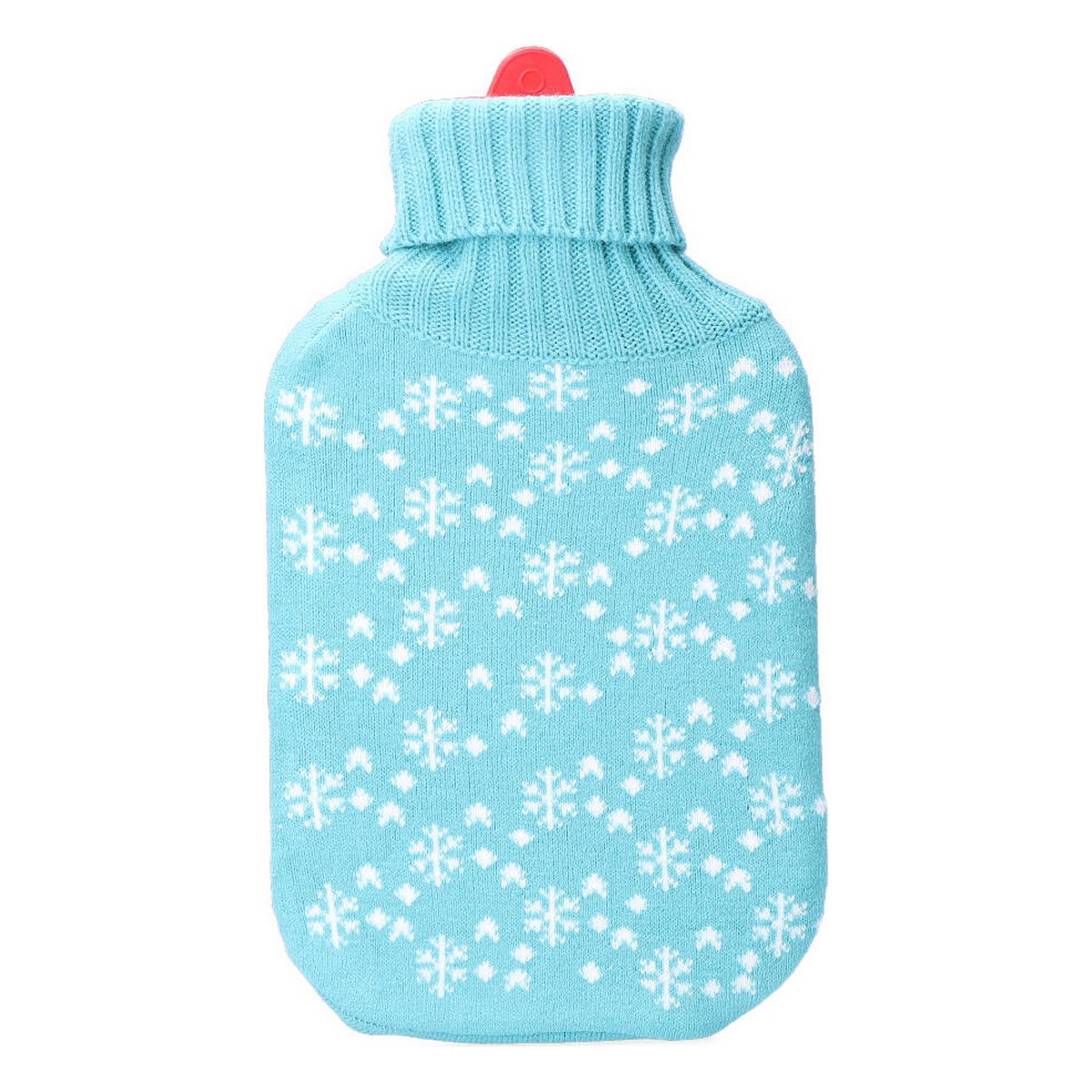 Botija de Água Quente EDM 76771 Azul Azul/Branco Flocos de neve Lã 2 L Plástico